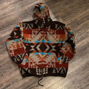 Artesanias tuntaquimba made in Ecuador wool jacket/ cardigan southwestern